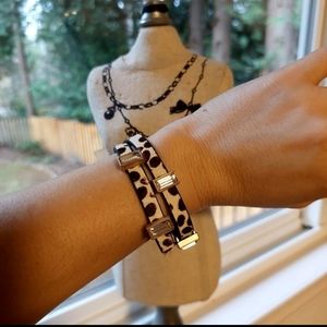 Faux Calf Hair Magnetic Bracelet